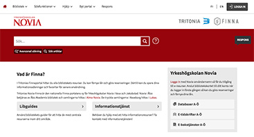 tritonia.finna.fi/novia screenshot